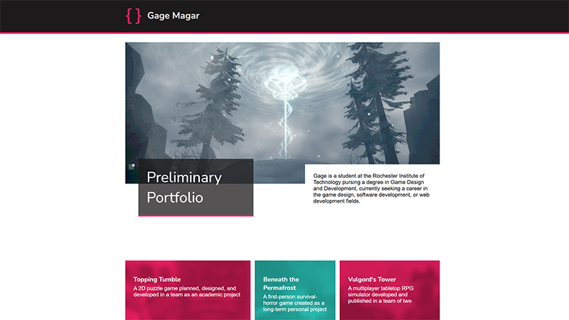 Preliminary Portfolio